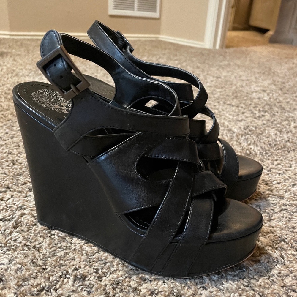 Black Vince Camuto Wedge